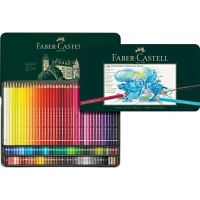 Imagen de Faber Castell 117511 Estuche de metal con 120 ecolápices acuarelables, multicolor