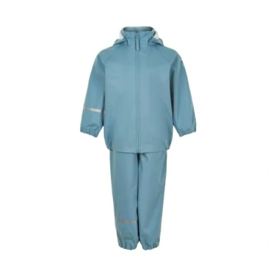 Imagen de CeLaVi Rainwear Ser Recycle PU Chaqueta de Lluvia, Azul Humo, 110 Unisex Niños