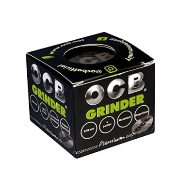 Imagen de OCB 18888 Grinder Molinillo de hierbas (50 mm, 4 piezas, aluminio), color cromado