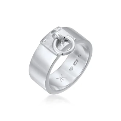Imagen de Kuzzoi anillo de plata ley 925 para hombre con diseño junta tórica 925, ancho en tamaño 60 66, 0607190424, 64