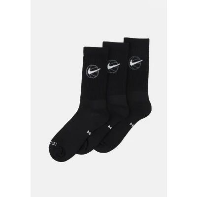 Imagen de Nike Performance Basketball Socks 3 PACK Calcetines de deporte, Talla: Small, Black/white