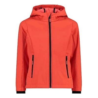 Imagen de CMP Chaqueta Kid G Con Capucha Fija, Softshell Unisex niños, Naranja (Amapola), 164