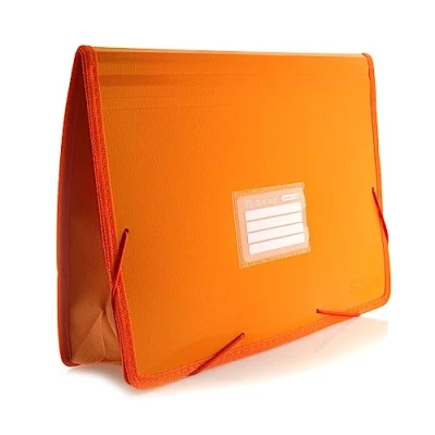 Imagen de Carpeta con cierre de gomas y Fuelle XXL Tamaño A4+ REF.51311 NA Gran capacidad resistencia. En polipropileno 100% reciclable. Colorline by Office Box (Naranja)