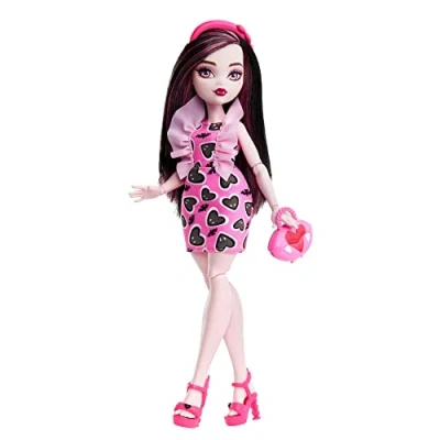 Imagen de Monster High Muñeca Draculaura Cuenta con más de 10 articulaciones Flexibles para niñas 4 años en adelante