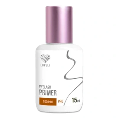 Imagen de LOVELY primer para extensiones de pestañas 15ml fragancia coco una fijación más larga el pretratamiento la aplicación