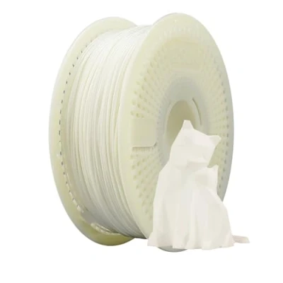 Imagen de eSUN Kit de PLA+ Refill Filamento y Bobina, Recarga PLA Plus 1.75mm Extraíble eSpool+, 1KG (2.2 LBS) para Impresoras 3D,Blanco
