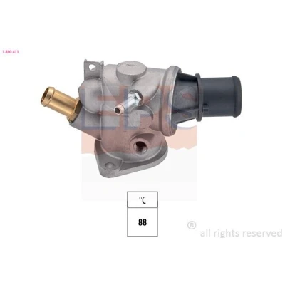 Imagen de EPS 1.880.411 Termostato, refrigerante 88 Made in Italy OE Equivalent con junta, conexión roscada para sensor de temperatura ALFA ROMEO: 147