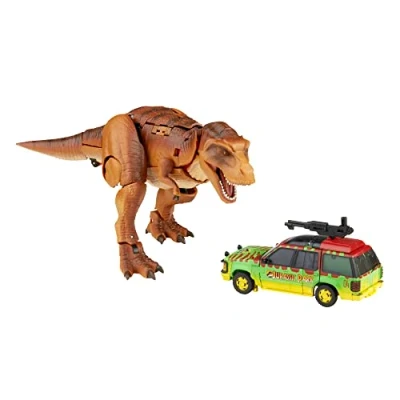 Imagen de Transformers Generations Collaborative: Jurassic Park Mash Up Tyrannocon Rex y Autobot JP93 Edad: 8+