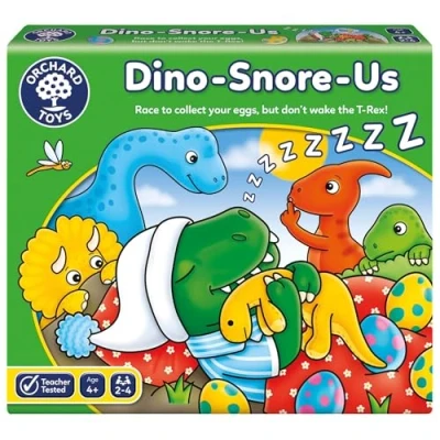 Imagen de Orchard Toys Dino Snore Us Game, A Fun Dinosaur Themed Board Game for Ages 4+, Encourages Number and Counting Skills Kids