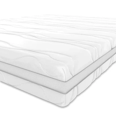 Imagen de Amazon Basics Colchón de espuma viscoelástica con 7 zonas diferenciadas, Firmeza media (H3), 80 x 190 20 cm, Blanco