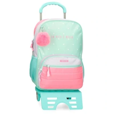 Imagen de Movom La Vita è Bella Mochila Escolar con Carro Verde 31x42x13 cms Poliéster 16,93L