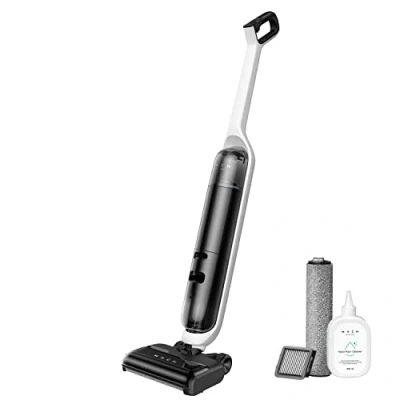 Imagen de eufy Mach, Mach V1, Aspirador Escoba inalámbrico Todo en uno con mopa Always Clean, Clean Mop™, Sistema Triple de autolimpieza, ozono Eco Mezclador válvula Tesla