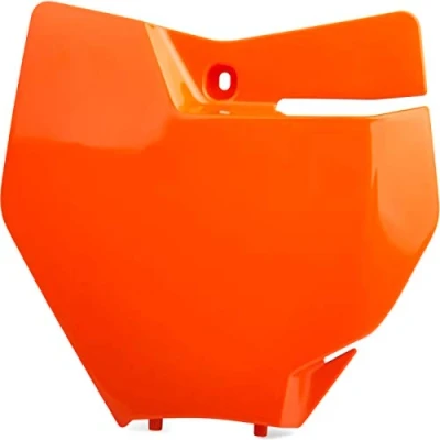 Imagen de Polisport 8664900006 Portanúmeros Frontal réplica OEM Fabricado en plástico Brillante Duradero y Resistente Compatible con Motocicletas KTM Color Naranja Fluor