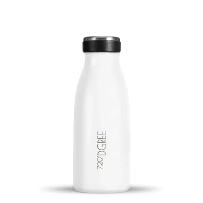 Imagen de 720DGREE Botella Agua Acero Inoxidable “milkyBottle“ 350ml Sin BPA Free, Antigoteo y Prueba de Fugas Frasco térmico, Cantimplora Aislada Bebida con Gas, Deporte, Escuela, Gimnasio, Exteriore
