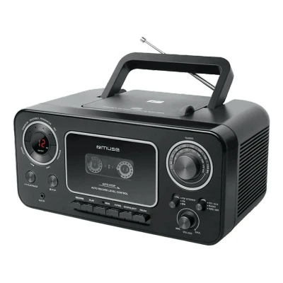 Imagen de Radio portátil Muse M 182 RDC, Lector CD, Por Pilas y corriente, Negro