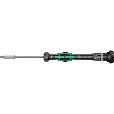 Imagen de Wera 05118108001 Destornillador Aprieta Tuercas para Usos Electrónicos, 1.5 mm x 60