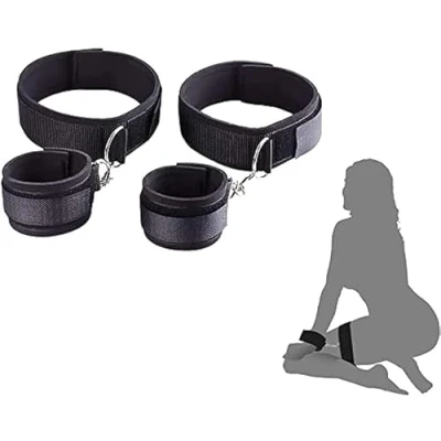 Imagen de B D S M Correa de yoga ajustable nailon para muñecas, piernas y muslos