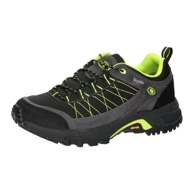 Imagen de Brütting Monte Egmont, Zapatillas de Trail Running Unisex Adulto, Negro Gris Limón, 43 EU