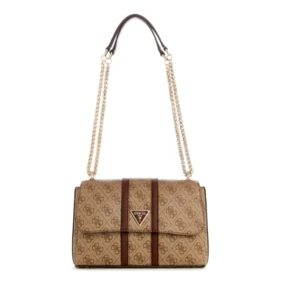 Imagen de Guess Noreen Convertible FLAP Bandolera, Mujer, Talla: One Size, Latte logo/brown