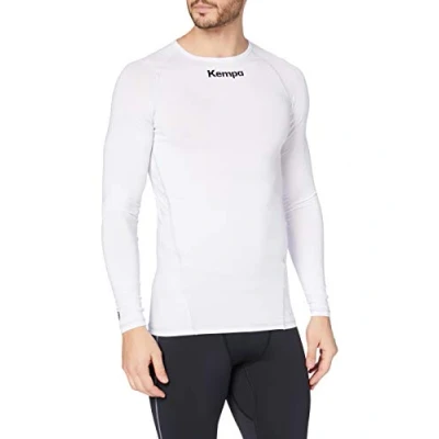 Imagen de Kempa Attitude Longsleeve Camiseta de Entrenamiento, Hombre, Blanco, XXL