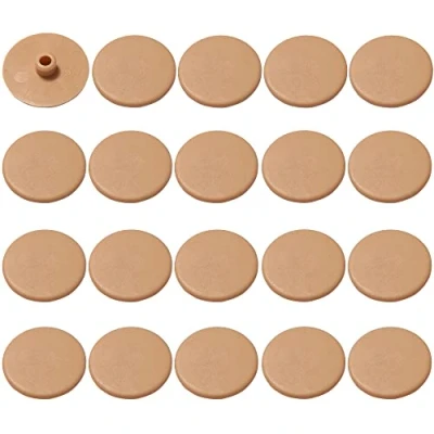 Imagen de cyclingcolors 20x CAPUCHON embellecedor Marrón pino SW4 plástico para Tornillos Cabeza Allen Hexagonal Tapas Muebles