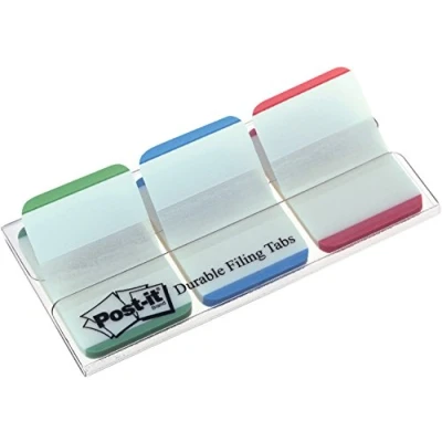 Imagen de Post It 686L GBR Pack de 3 marcadores index rígidos, 25 x 38mm, multicolor
