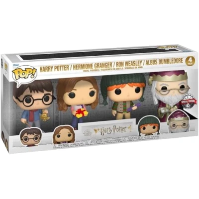 Imagen de Funky Pop! Harry Potter Hermione Granger Ron Weasley Dumbledore 4 unidades figuras de vinilo