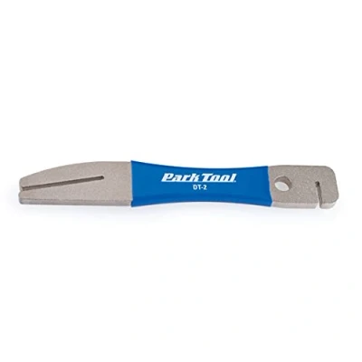 Imagen de Park Tool Bremsscheibenrichtwerkzeug DT 2 Rotor Truing Fork de freno para bicicletas, color azul