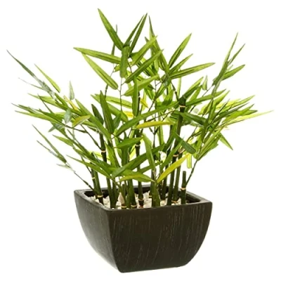 Imagen de Atmosphera Bambú Artificial en Maceta Altura, Verde, 35 cm