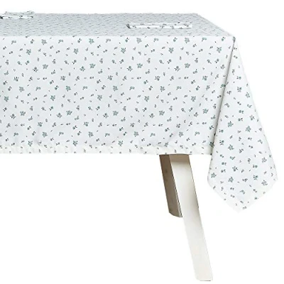 Imagen de Hogarys Juego Mantel mas Servilletas, Poliéster, Tinic Blue, 150_x_250cm