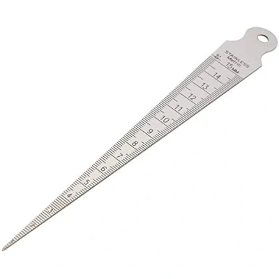 Imagen de ANCLLO 0 15 mm Calibre Cónico de Acero Inoxidable, Espesores, Soldadura, Palpador Cuña, Herramienta Inspección Medición Huecos, Rectificado Fino Para Cónica