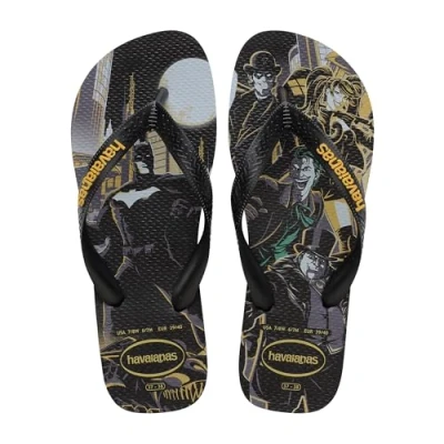 Imagen de Havaianas Top Herois DC, Sandalias Hombre, Black Yellow Daffodil, 39/40 EU
