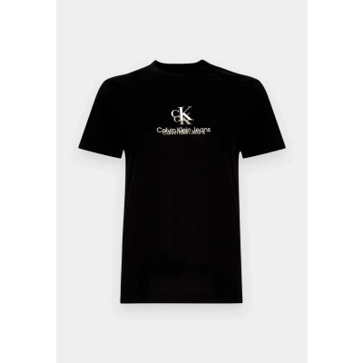 Imagen de Calvin Klein Jeans Shadow Graphic Regular TEE Camiseta estampada, Mujer, Talla: XL, Black