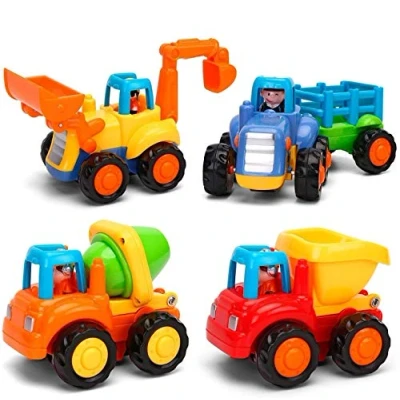 Imagen de MOONTOY Vehículos de Construcción Coche Juguete Friccion Camion Plástico Regalo los Niños
