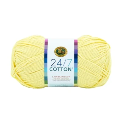 Imagen de Lion Brand Yarn Company Hilo de 100% algodón, Color limón