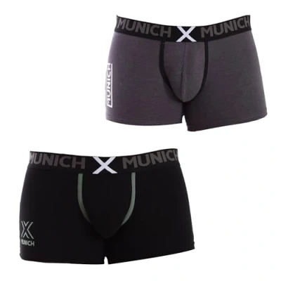 Imagen de Munich Pack 2 Bóxers de Hombre algodón elástico MUDU0180. Boxers Hombre, Ropa Interior Masculina