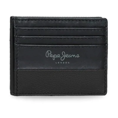 Imagen de Pepe Jeans Dual Tarjetero Negro 9,5x7,5 cms Piel by Joumma Bags