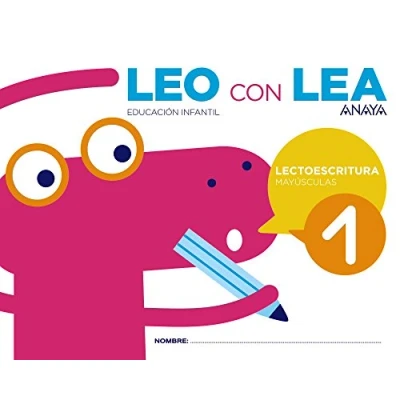 Imagen de LEO CON LEA 1. Mayúsculas. (Cuadernos educacion infantil (43))