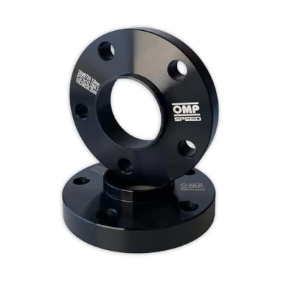 Imagen de OMP Speed Juego de Separadores Doble Centraje Ancho: 20mm PCD: 5X112 CB.H: 66.5 CB.W: OD: 139 Tornillo M14X1.5 Conico+14X1.5 Esferico Color Negro