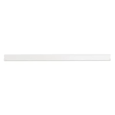 Imagen de DONAU Rieles de sujeción universales, 10 unidades, DIN A4, 8 mm, para aprox. 80 hojas/regleta tiras privacidad, clips fijación, plástico PVC y blanco