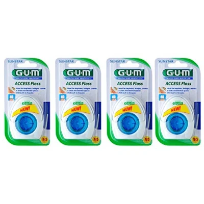 Imagen de GUM ACCESS Floss Hilo dental para 4 x 50 aplicaciones