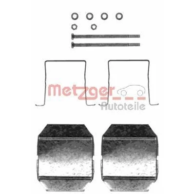 Imagen de METZGER 109 1237 Kit de accesorios, pastillas frenos CITROËN: C5 II Hatchback