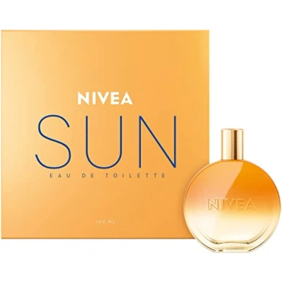Imagen de NIVEA SUN Eau de Toilette, perfume con el aroma original crema solar, veraniego y refrescante unisex en frasco icónico (100 ml)