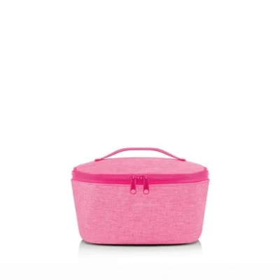 Imagen de reisenthel coolerbag S pocket Bolsa térmica para transportar comida, hecha de botellas PET recicladas, llevar la comida al trabajo o colegio, en negro, Couleur:twist pink