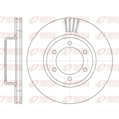 Imagen de REMSA 6706.10 Disco de freno Eje delantero 337,6, 337,6 28 6 ventilado TOYOTA: Land Cruiser Prado 120, 150