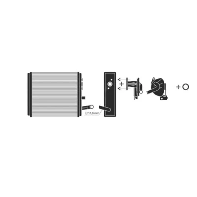 Imagen de PRASCO FT119H001 Radiador de Calefaccion FIAT: Panda I Hatchback, SEAT: