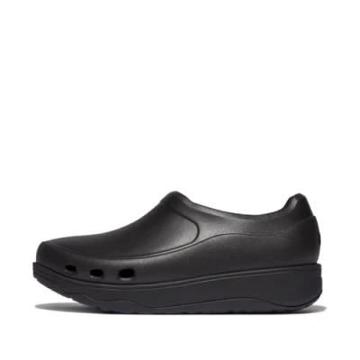 Imagen de Fitflop Zuecos Profesionales de Alto Rendimiento para Trabajo, Zapato Mujer, Todo Negro, 43 EU