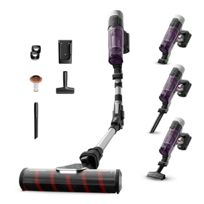 Imagen de Rowenta X Force Flex 9.60 Allergy Parquet, Aspiradora escoba sin cable, 100 W, Cepillo para Suelos Duros y Bordes, Tecnología Acceder a Rincones, Hasta 45 Minutos de Autonomía, RH2047WO
