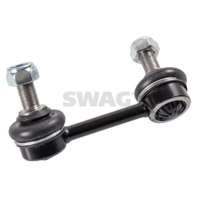 Imagen de SWAG 91 94 1624 Bieleta de suspensión Eje delantero, izquierda 85 M12 x 1,25 con tuerca autofijadora, sin gorrón cónico Acero negro KIA: SORENTO 1