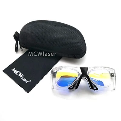 Imagen de MCWlaser Gafas de Protección Seguridad Láser CO2 10600 nm OD5+ Doble lente EP 25 Estilo D